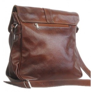 Leder Messenger Tasche Damen & Herren Leder Schwarz & Braun. Unisex